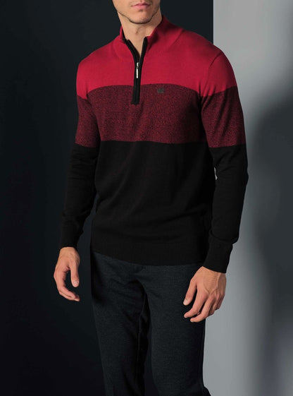 Men's mock zip sweater