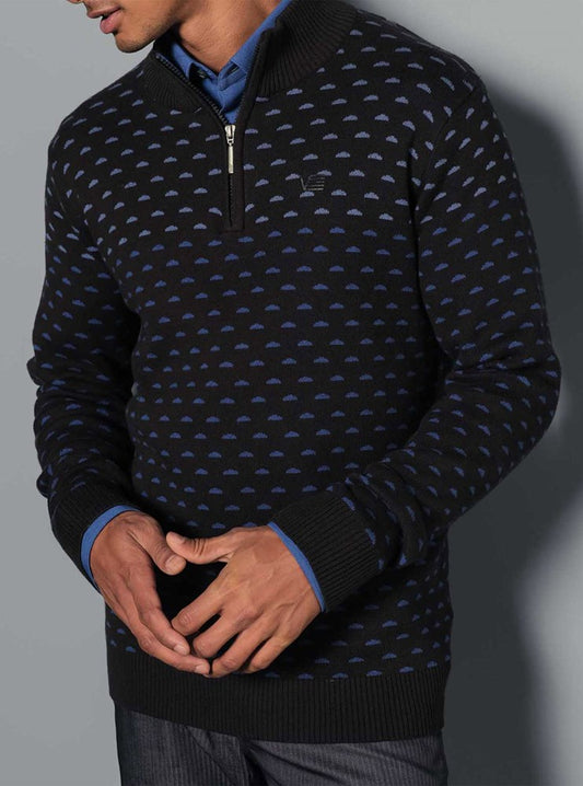 PULL-OVER À FERMETURE ÉCLAIR POUR HOMMES