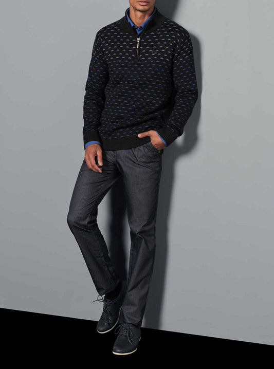 PULL-OVER À FERMETURE ÉCLAIR POUR HOMMES