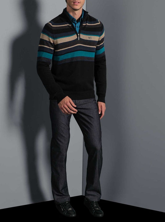PULL-OVER À FERMETURE ÉCLAIR POUR HOMMES