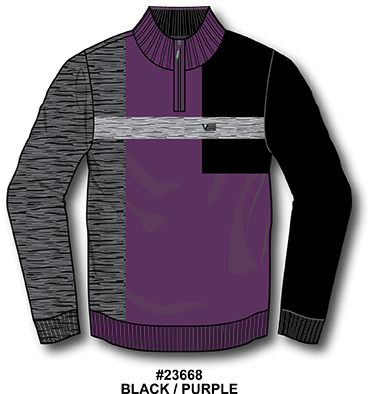 PULL-OVER À FERMETURE ÉCLAIR POUR HOMMES