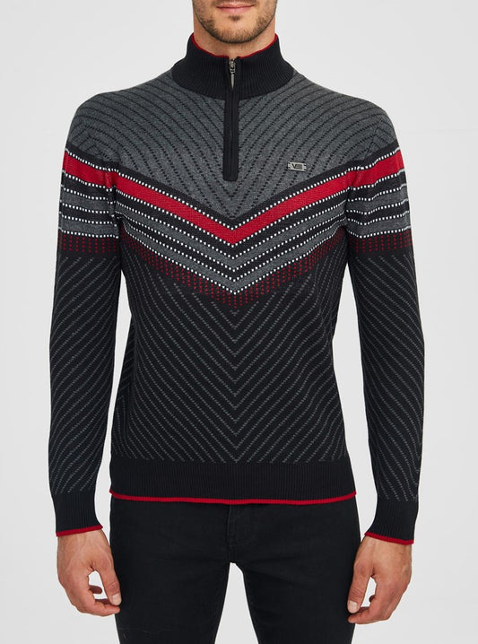 PULL-OVER À FERMETURE ÉCLAIR POUR HOMMES
