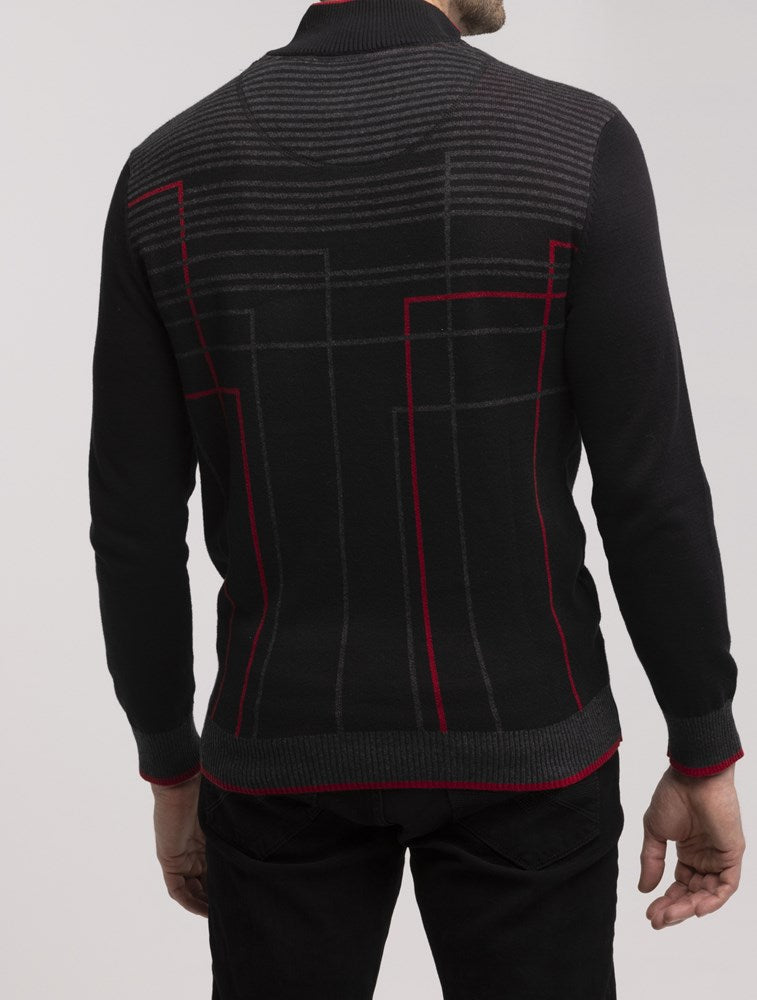 Men's mock zip sweater