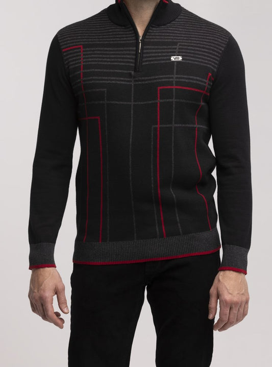 PULL-OVER À FERMETURE ÉCLAIR POUR HOMMES