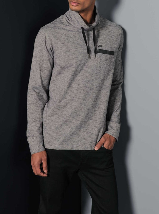 T-SHIRT À COL ROULÉ POUR HOMMES