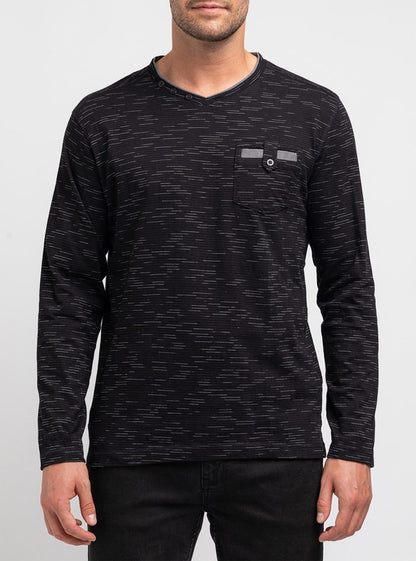Men's v neck long sleeve t-shirt