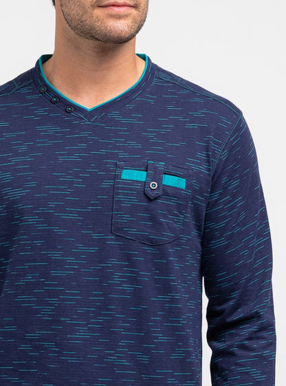 Men's v neck long sleeve t-shirt