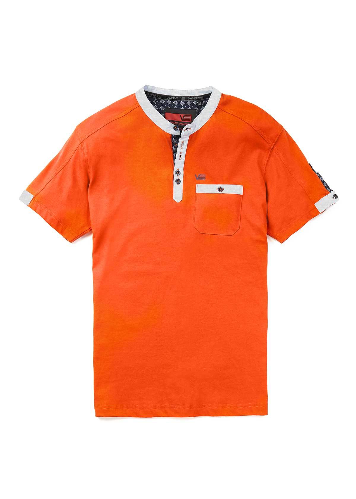 Men's henley short sleeve t-shirt