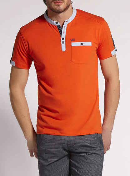 Men's henley short sleeve t-shirt