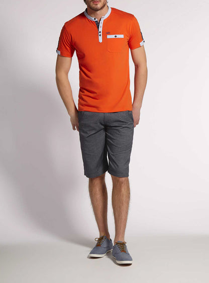 Men's henley short sleeve t-shirt
