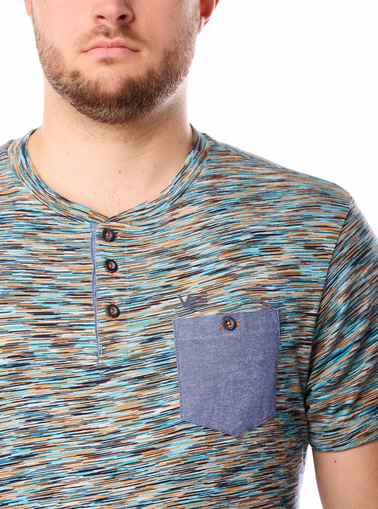 Men's henley short sleeve t-shirt