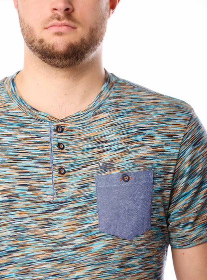 Men's henley short sleeve t-shirt