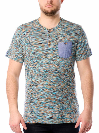 Men's henley short sleeve t-shirt