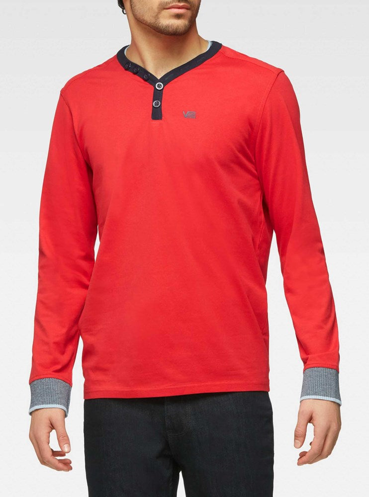 Men's henley long sleeve t-shirt