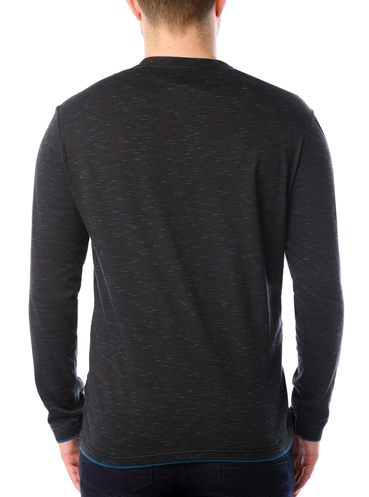 Men's henley long sleeve t-shirt