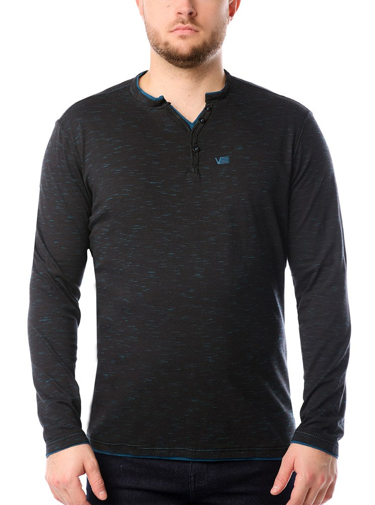 Men's henley long sleeve t-shirt