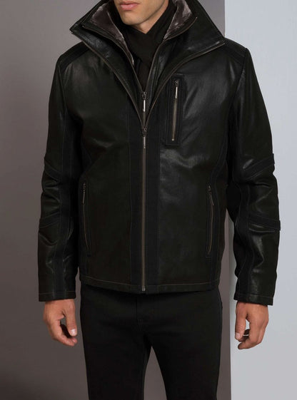 Veste en cuir pour hommes