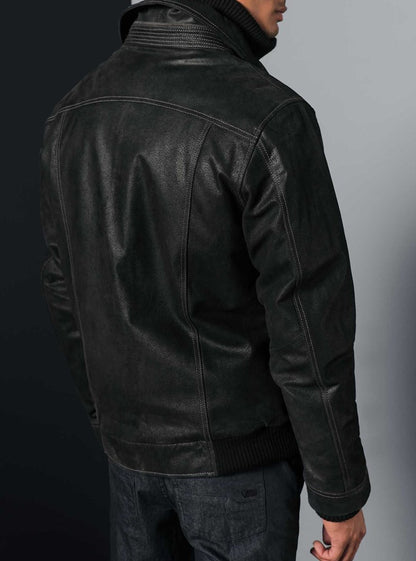 Veste en cuir pour hommes