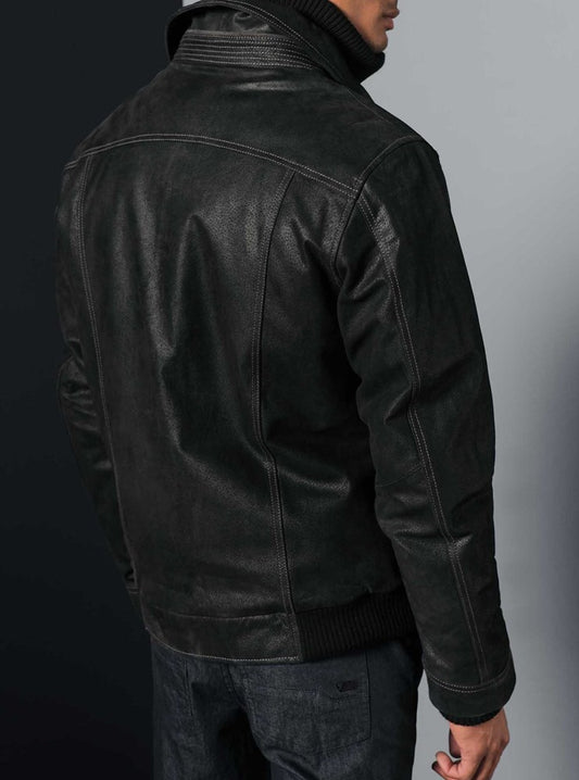 Veste en cuir pour hommes