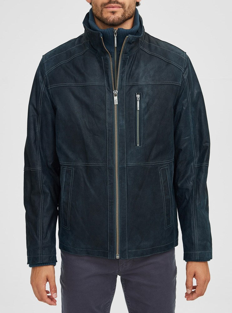 Veste en cuir pour hommes