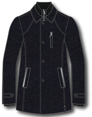 Men's wool coat