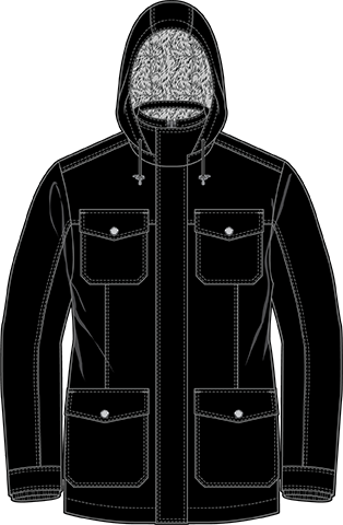 Men's leather coat