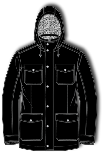 Men's leather coat