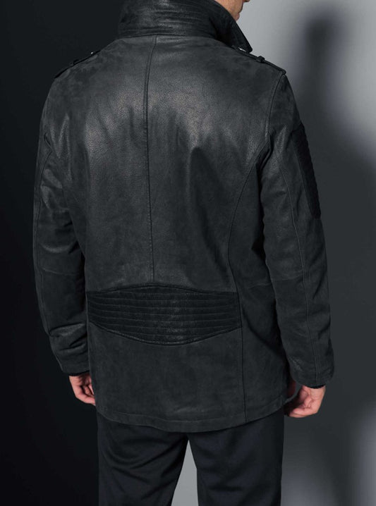 Manteau en cuir pour hommes