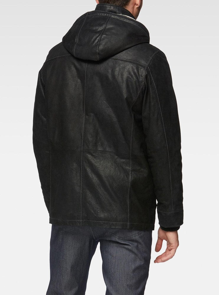Men's leather coat