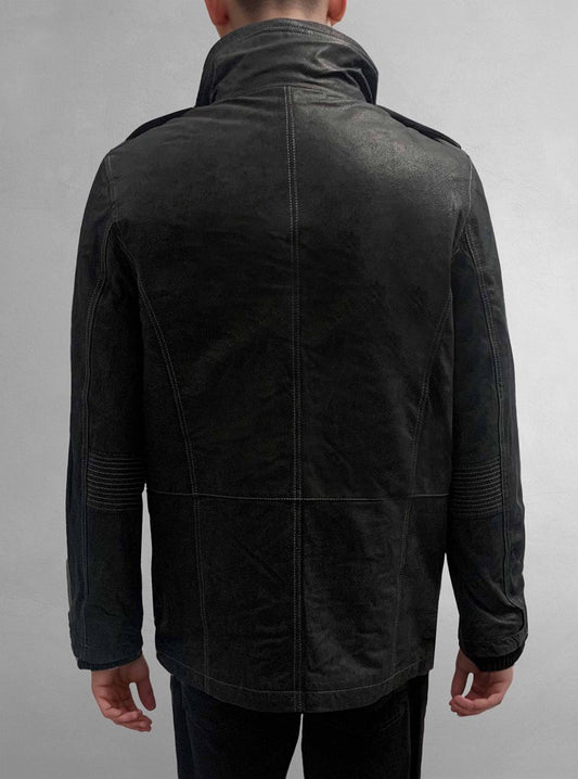 Manteau en cuir pour hommes