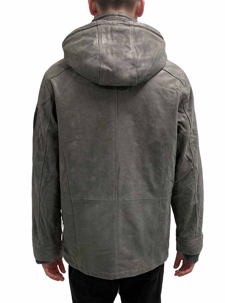 Men's leather coat