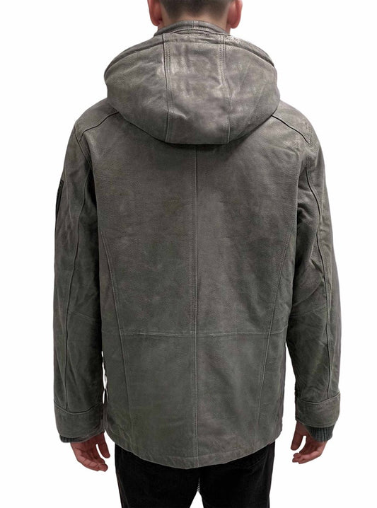 Men's leather coat