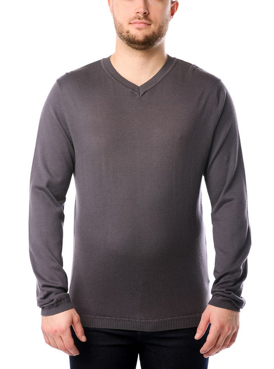 PULL-OVER À COL EN V POUR HOMMES