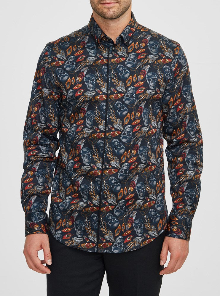 Men's casual long sleeve shirt