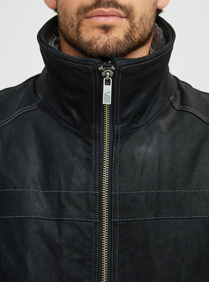 MANTEAU EN CUIR POUR HOMME