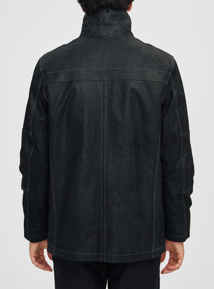 MANTEAU EN CUIR POUR HOMME