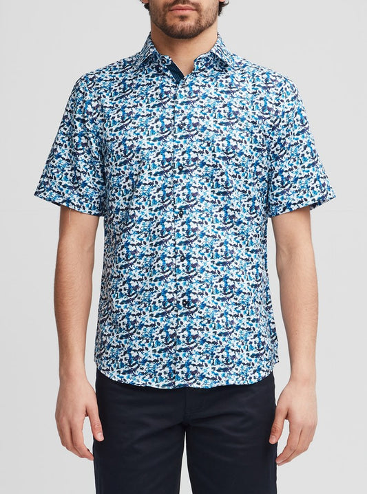 CHEMISE DÉCONTRACTÉE À MANCHES COURTES POUR HOMMES