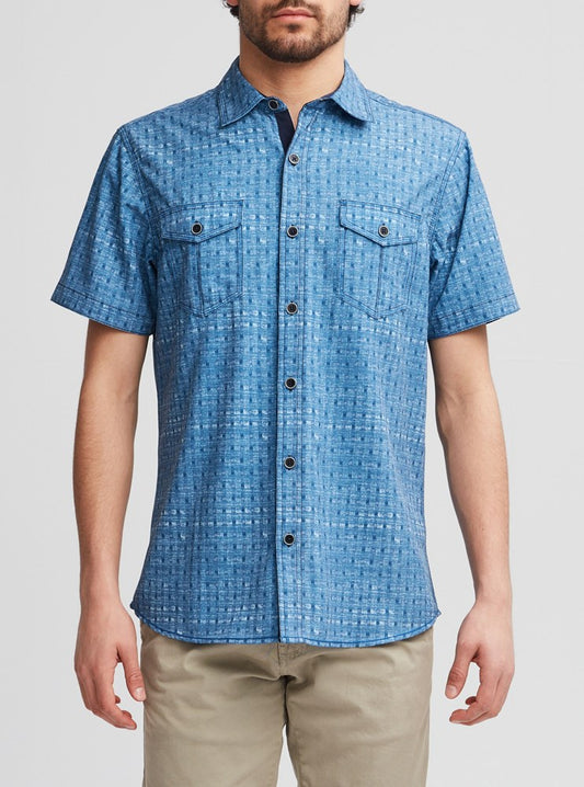 CHEMISE DÉCONTRACTÉE À MANCHES COURTES POUR HOMMES