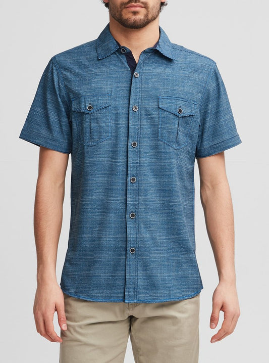 CHEMISE DÉCONTRACTÉE À MANCHES COURTES POUR HOMMES
