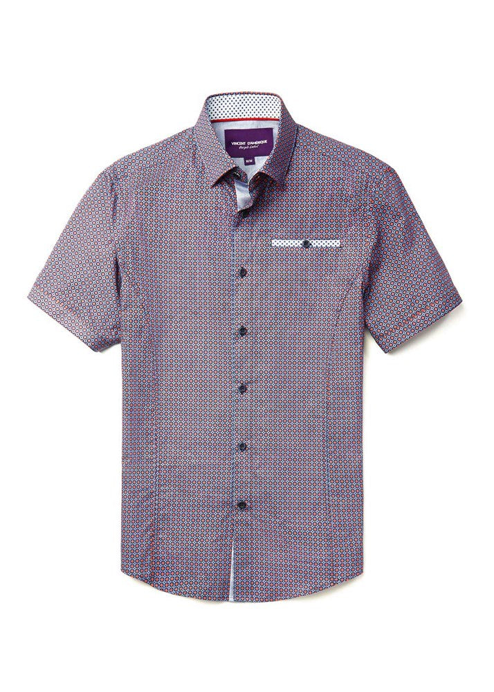 Men's casual short sleeve shirt